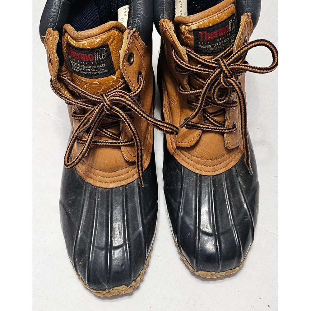 Kiks‎ Leather Thermolite Waterproof Duck Boots Warm Winter Waterproof Womens 7
